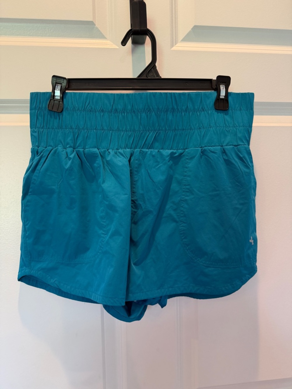 JoyLab Teal Elastic-Waist Athletic Shorts